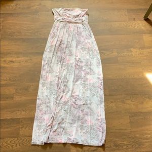 Strapless maxi dress